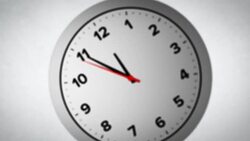 Five minutes to Noon Stock Footage