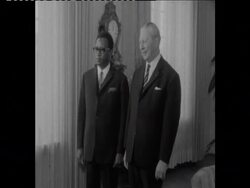 SYND 18-3-69 KIESINGER AND MOBUTU DISCUSS INTERNATIONAL SITUATION News Clip