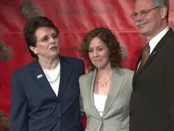 66th Annual Peabody Awards press room Stock Footage
