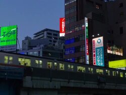 Shibuya subway at night Stock Footage