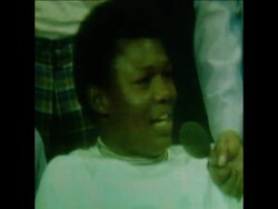 SYND 23 10 74 MUHAMMED ALI HOLDS PRESS CONFERENCE IN ZAIRE News Clip