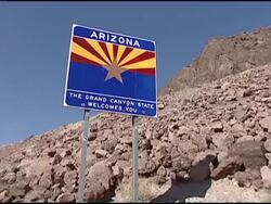 Arizona Road Sign Stock Footage