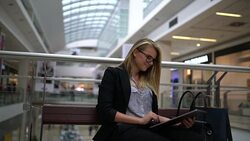 Woman and technology Stock Footage