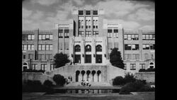 Exterior of Little Rock Central High School Stock Footage