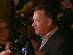 Tom Hanks at Cloud Atlas Premiere - 2012 Toronto International Film Festival on 9/8/2012 in Toronto, Canada.(Footage by WireImage Video/Getty Images Entertainment Video) Stock Footage