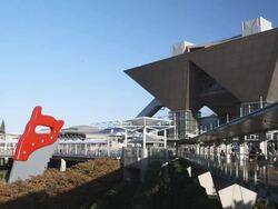 Big Sight Exhibition Centre, Tokyo, Japan Stock Footage
