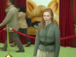 Molly Quinn at the The World Premiere of Walt Disney's 'The Muppets' at Hollywood CA. (Footage by WireImage Video/Getty Images Entertainment Video) Stock Footage