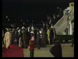 Videophone pix of Taylor arrives in Nigeria News Clip
