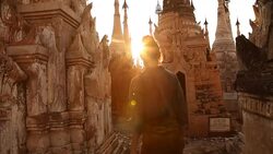 Kakku Pagodas Myanmar Stock Footage