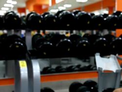 Body builder background Stock Footage