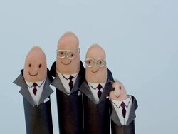 White collar workers, finger concept Stock Footage