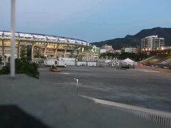 ATMOSPHERE - Preparations at the Maracana Stadium at Maracana on June 26, 2013 in Rio de Janeiro, Brazil. (Footage by Origlia Video/Getty Images) Stock Footage