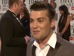INTERVIEW Joe McElderry on classical music, his new album, X-Factor and more at Classic Brit Awards 2012 at Royal Albert Hall on October 02, 2012 in London, England (Footage by WireImage Video/Getty Images) Stock Footage
