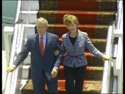 WRAP Preparations ahead of summit; ADDS Bush arrival News Clip