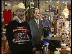 Memorabilia on sale where Jenna Bush has married, voxpops News Clip