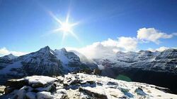 Time lapse at mountain top Stock Footage