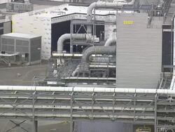 WS AERIAL View of plant / Oregon, United States Stock Footage