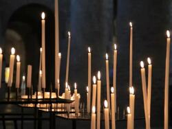 Calming candle flame Stock Footage