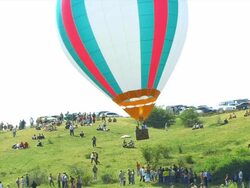 Air Baloon going to Fly Stock Footage