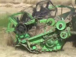 Combine harvester Stock Footage