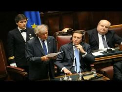 CLEAN: Holocaust survivor Elie Wiesel addresses Italian parliament News Clip