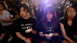 CLEAN : Hundreds gather in Taiwan to commemorate Tiananmen crackdown News Clip