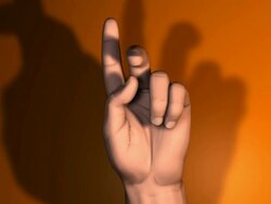 Counting with hand Stock Footage