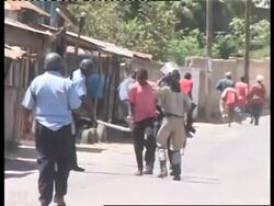 Protests, burning tyres, police comment News Clip