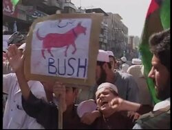 Huge demonstration to protest government support for US News Clip