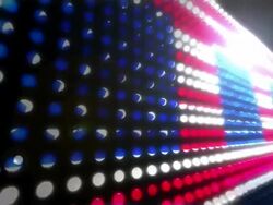 Light panel USA falg Stock Footage