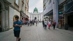 Time Lapse, Crowd waking at Vienna Stock Footage