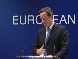 Cameron, Sarkozy, Merkel comment after EU summit News Clip