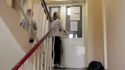 CLEAN : Ukraine rebels house refugees in flashpoint city of Donetsk News Clip