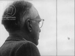 1000 Quakers stage a two-day anti-nuclear vigil outside the Pentagon, Washington D.C. 12-13 November 1960 Stock Footage