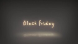 Black Friday Advertisement Text Banner Stock Footage