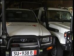 German plane carrying aid arrives; German tourist being evacuated News Clip