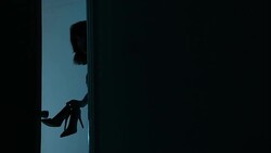 Sneaking home late. Stock Footage