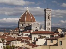 The Duomo or Cathedral of Florence Stock Footage