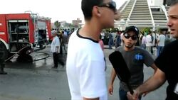 CLEAN: Car bomb blast rocks hotel in Benghazi News Clip