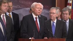 Senate Republicans celebrate tax plan vote Instructional Video