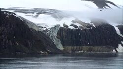 sailing along an iceberg, Svalbard 3 Stock Footage