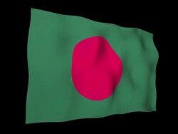 Bangladesh Flag Stock Footage
