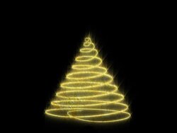 Stroke - xmas tree Stock Footage