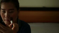 Women makeup Stock Footage