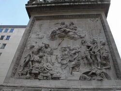 The monument of the Great fire of London Stock Footage