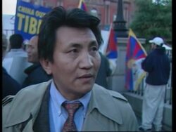 USA: WASHINGTON: PROTEST AGAINST CHINA'S HUMAN RIGHTS RECORD Instructional Video