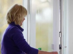 Window cleaning Stock Footage