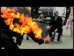 At the International Stunt School, students are doing crazy things, such as being set on fire, or jumping 50 feet into a giant airbag.  Some also face an added risk.      During the worst recession in decades, they've paid thousands of dollars to try to launch a new career in Hollywood. News Clip