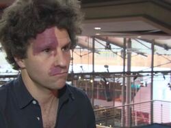 INTERVIEW - Louis Franck on working on set with the director at 'Under Electric Clouds' Interview - 65th Berlin Film Festival on February 11, 2015 in Berlin, Germany. Stock Footage