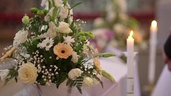 Lit Candles Stock Footage